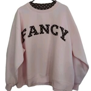 Fancy D boutique valentines mockneck XL Pink/ Brown Super Soft ^™8595